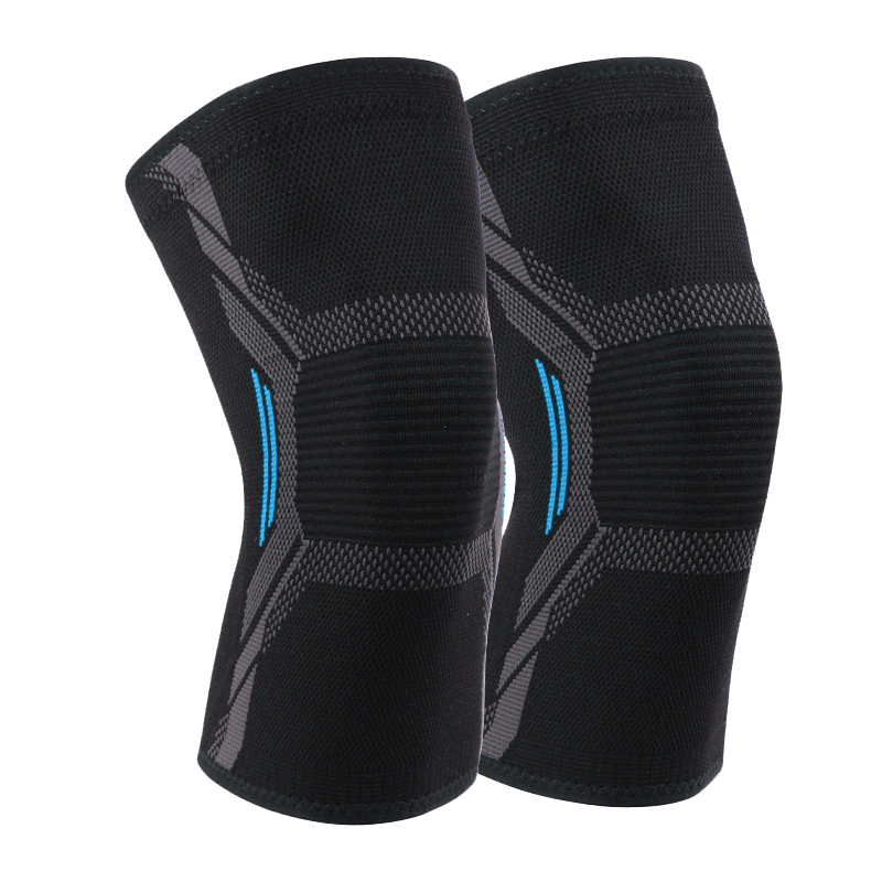 Настройка Super Elastic Нейлоновая поддержка для бега, баскетбольный тренажерный зал коленного колена Спортивная коленная рукав